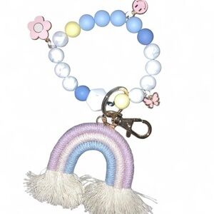 Brand New Groovy Rainbow Keychain